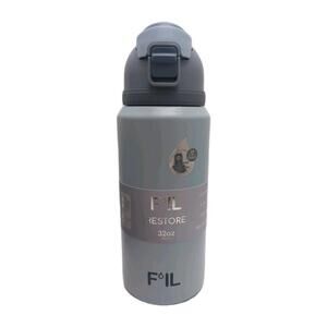 F’IL Restore 32oz Stainless Steel Water Bottle With Straw Chug Lid Slate & Gray